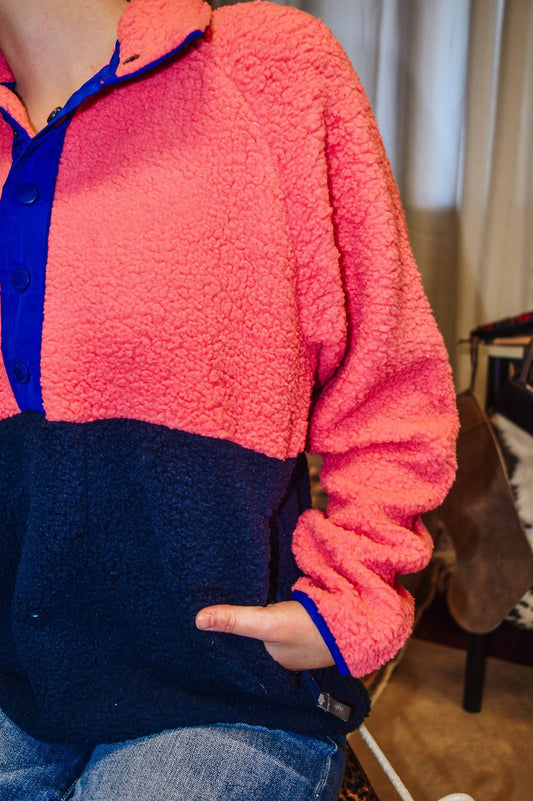 Southern Marsh - Stay A While Longer Snap Fleece Pullover Sweater