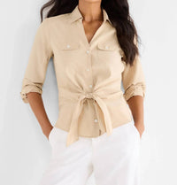Nic + Zoe - Iconic Tie Front Shirt