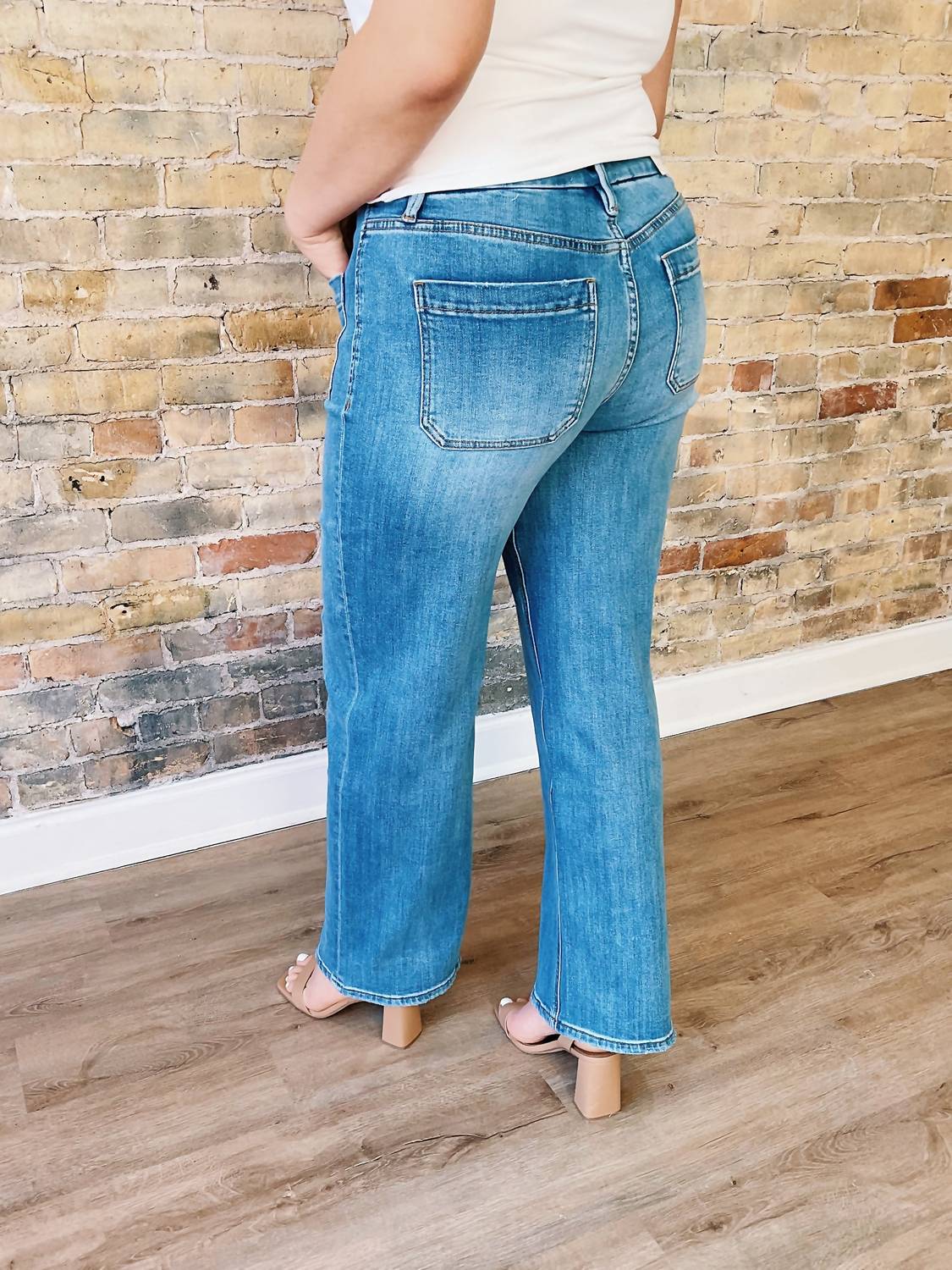 Vervet By Flying Monkey - Nova Wide Leg Jeans