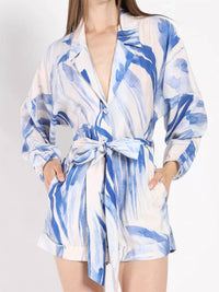 Gracia - Belted Jumpsuit With A Print
