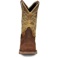 Tony Lama Men's Steel-toe Tlx Roustabout Water Buffalo Wp Work Boot in walnut apple - men's boots - detail view