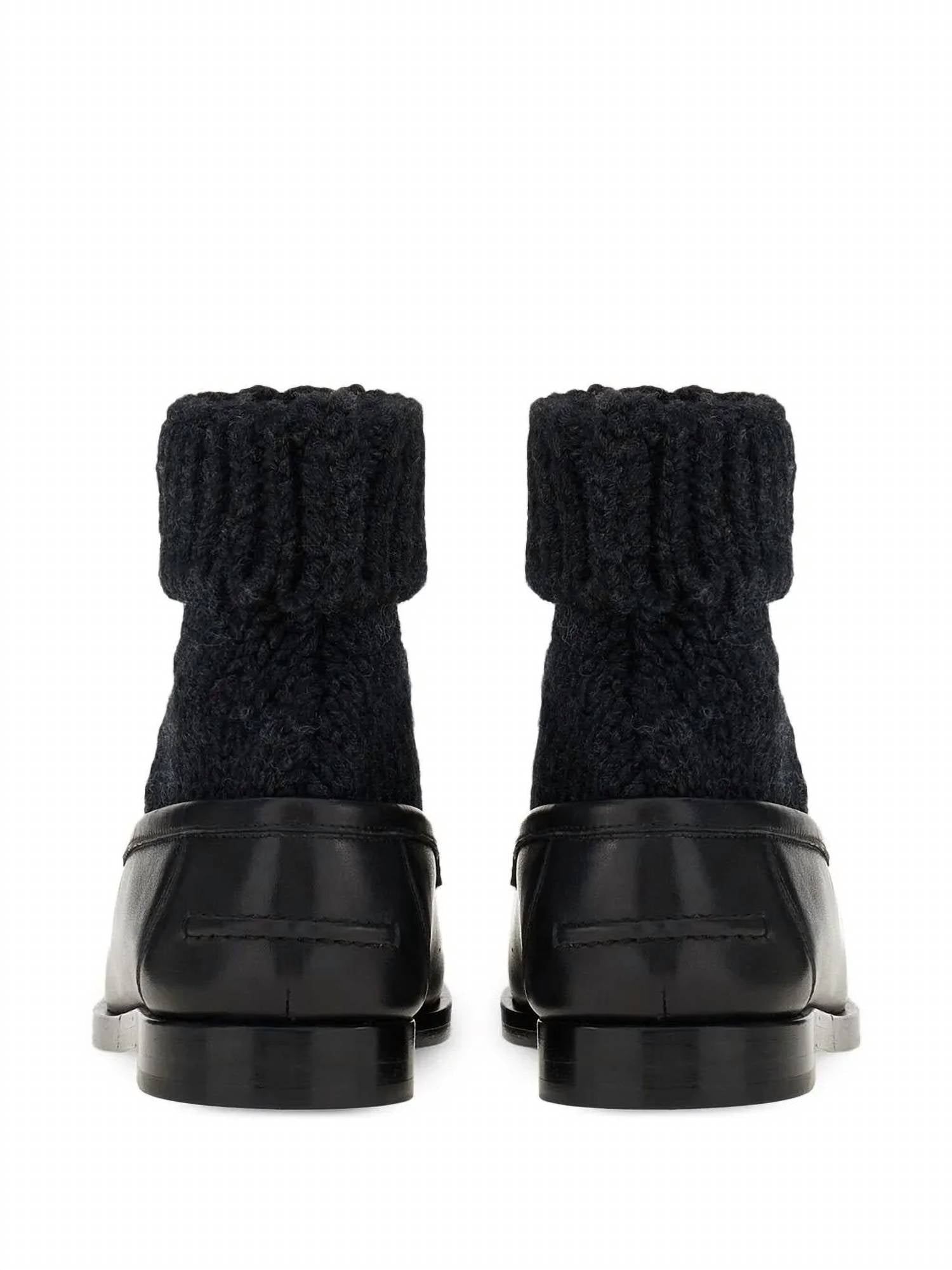 Salvatore Ferragamo Women's Vara Bow Sock-ankle Loafers in black - women's flats - view 34