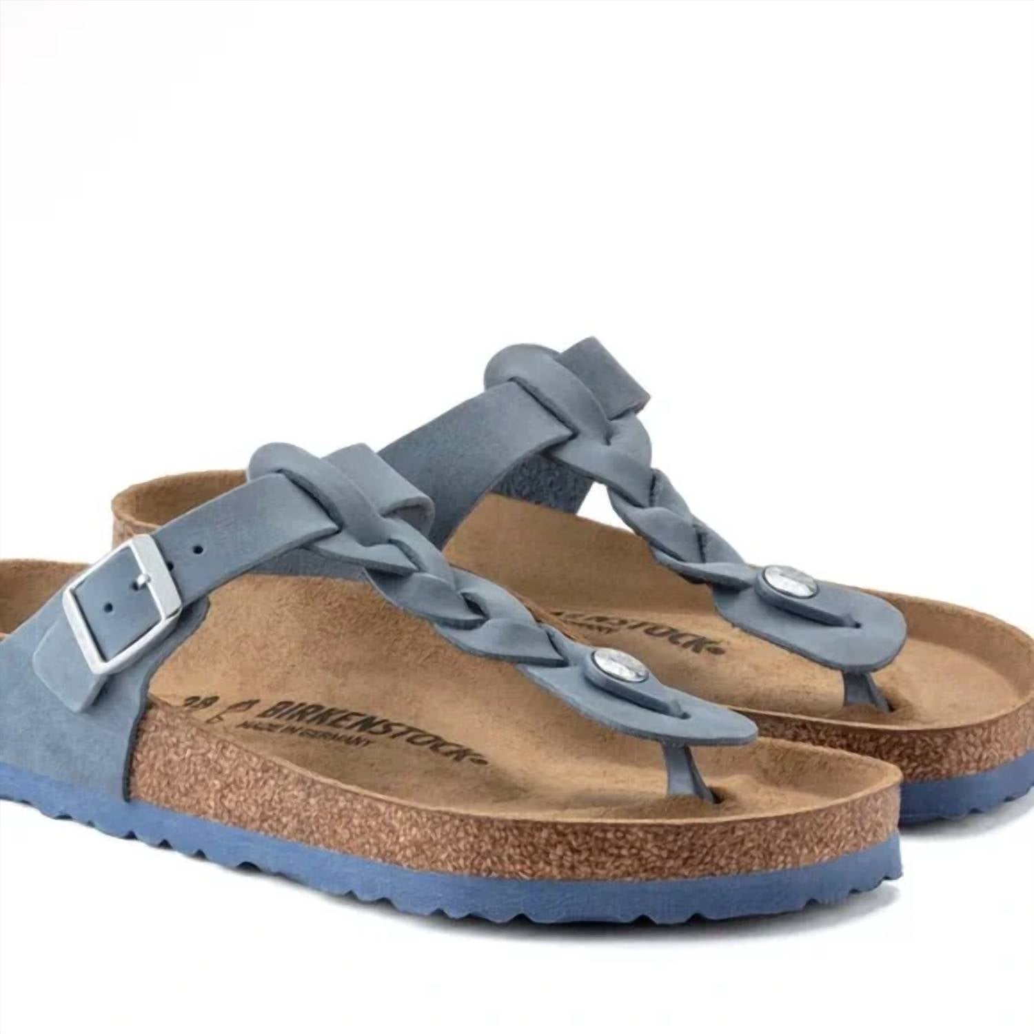 Birkenstock - Women's Gizeh Oiled Leather Braided Sandals