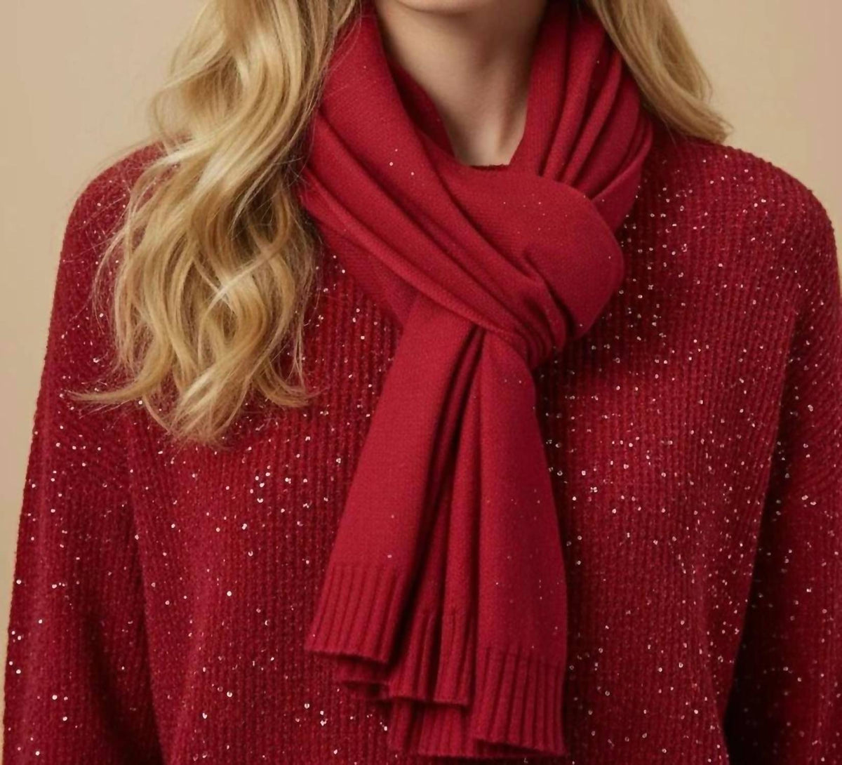 Joseph Ribkoff - Women's Sequined Knit Scarf