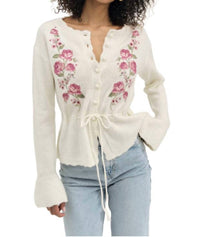 For Love & Lemons - Molly Embroidered Sweater