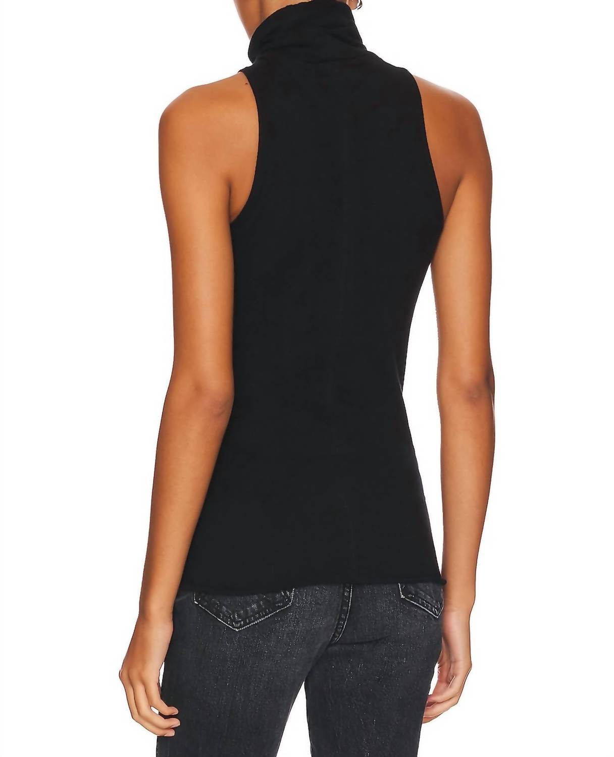 Enza Costa - Women's Cashmere Halter Turtleneck Top