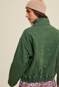 Listicle - Denim Quilted Jacket