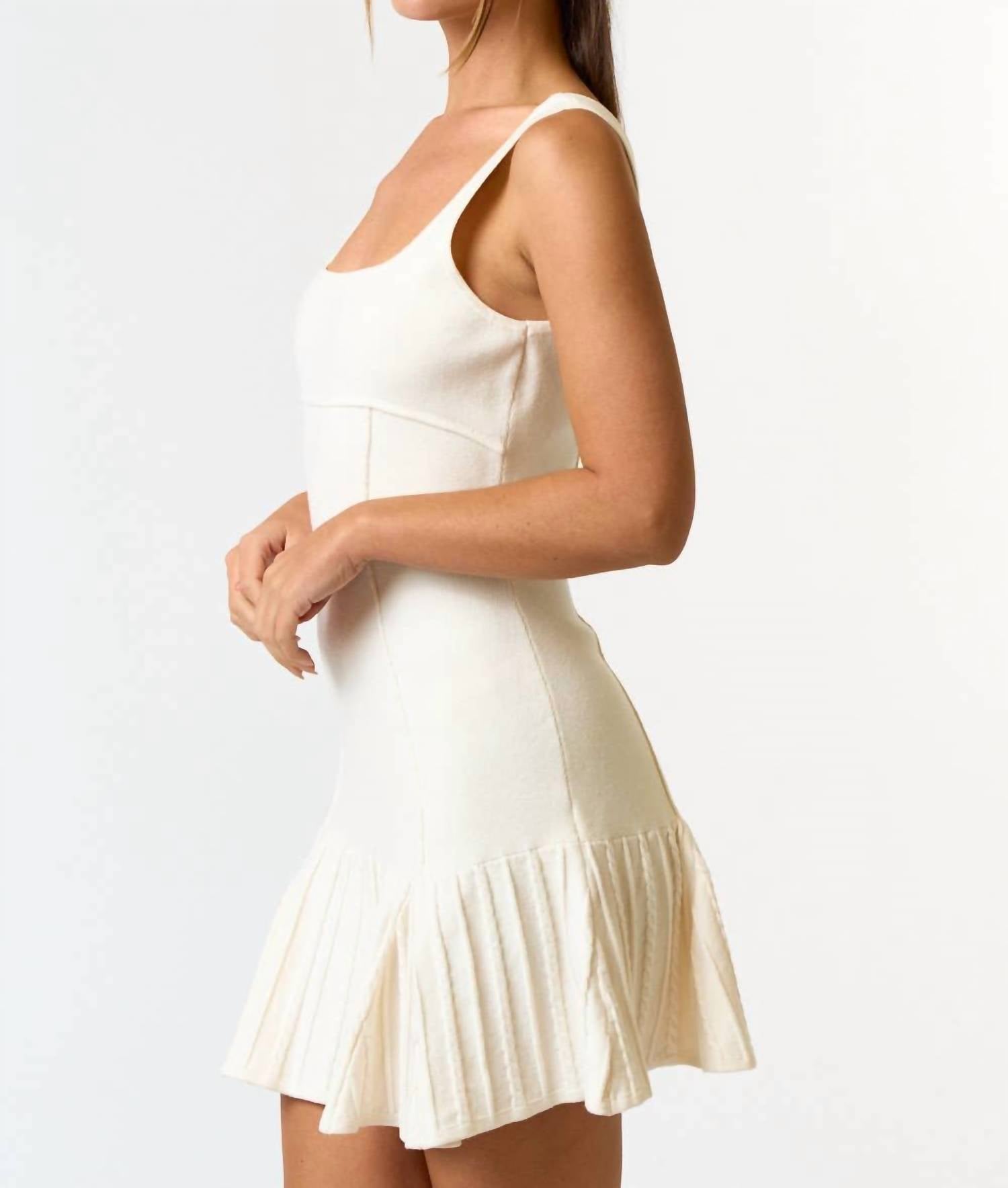 Blue Blush - Tennis Sweater Dress