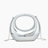 Like Dreams - Women's Moonlit Love Metallic Clear Clutch Bag