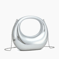 Like Dreams - Women's Moonlit Love Metallic Clear Clutch Bag