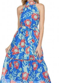 Jade - Trimmed Halter Maxi Dress