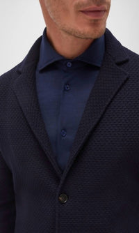 Maurizio Baldassari Men's Brenta Swacket in navy - men's jacket - alternate view