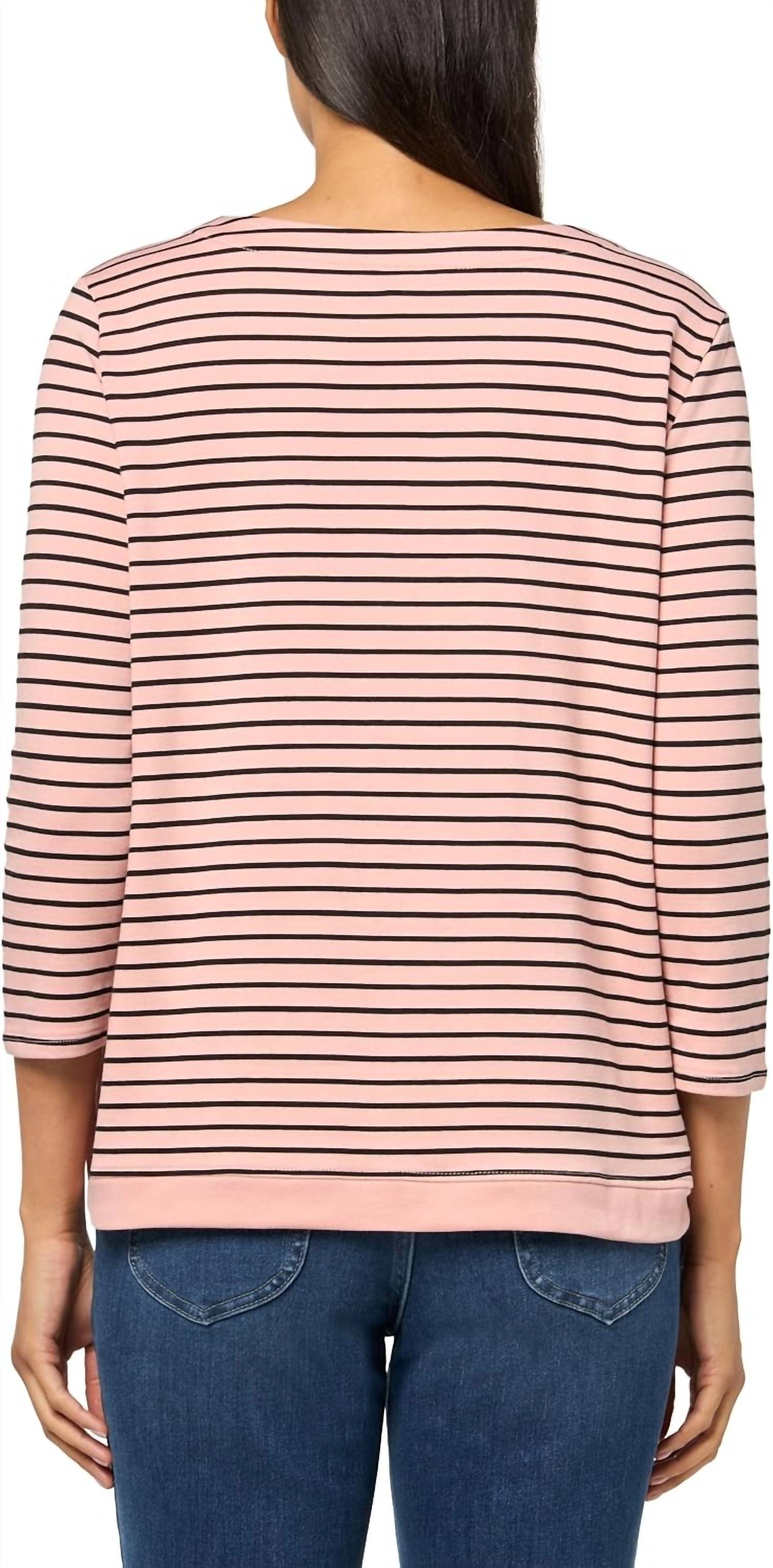 Multiples - Three Quarter Sleeves Striped Blouse