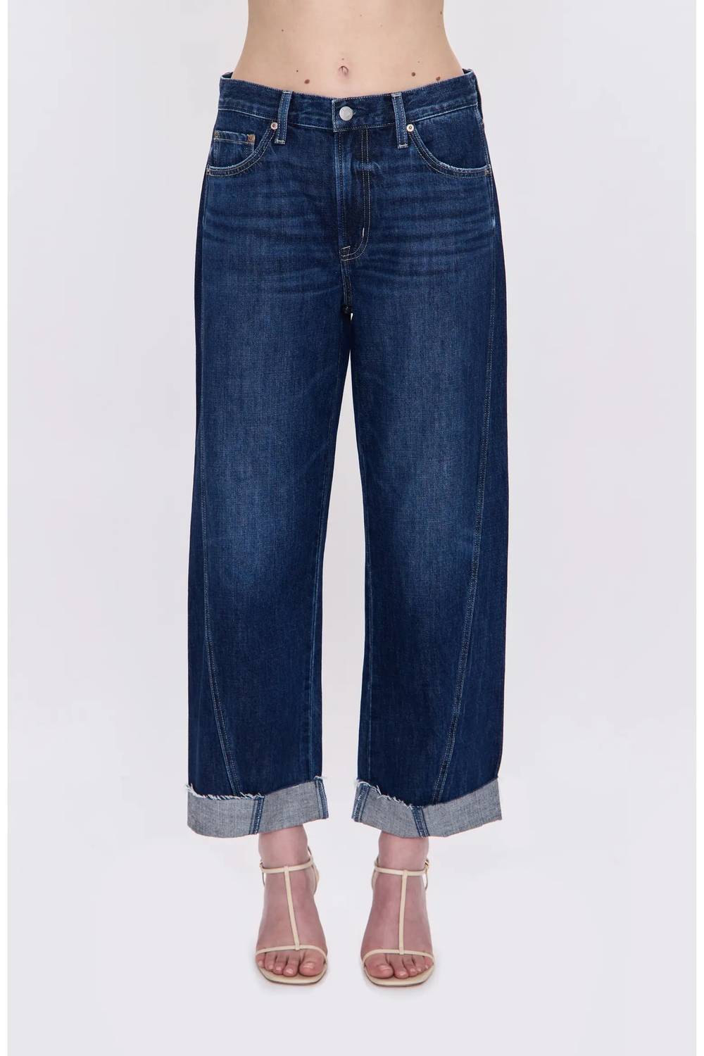 Pistola - Kacey Cuffed High Waist Boyfriend Jeans
