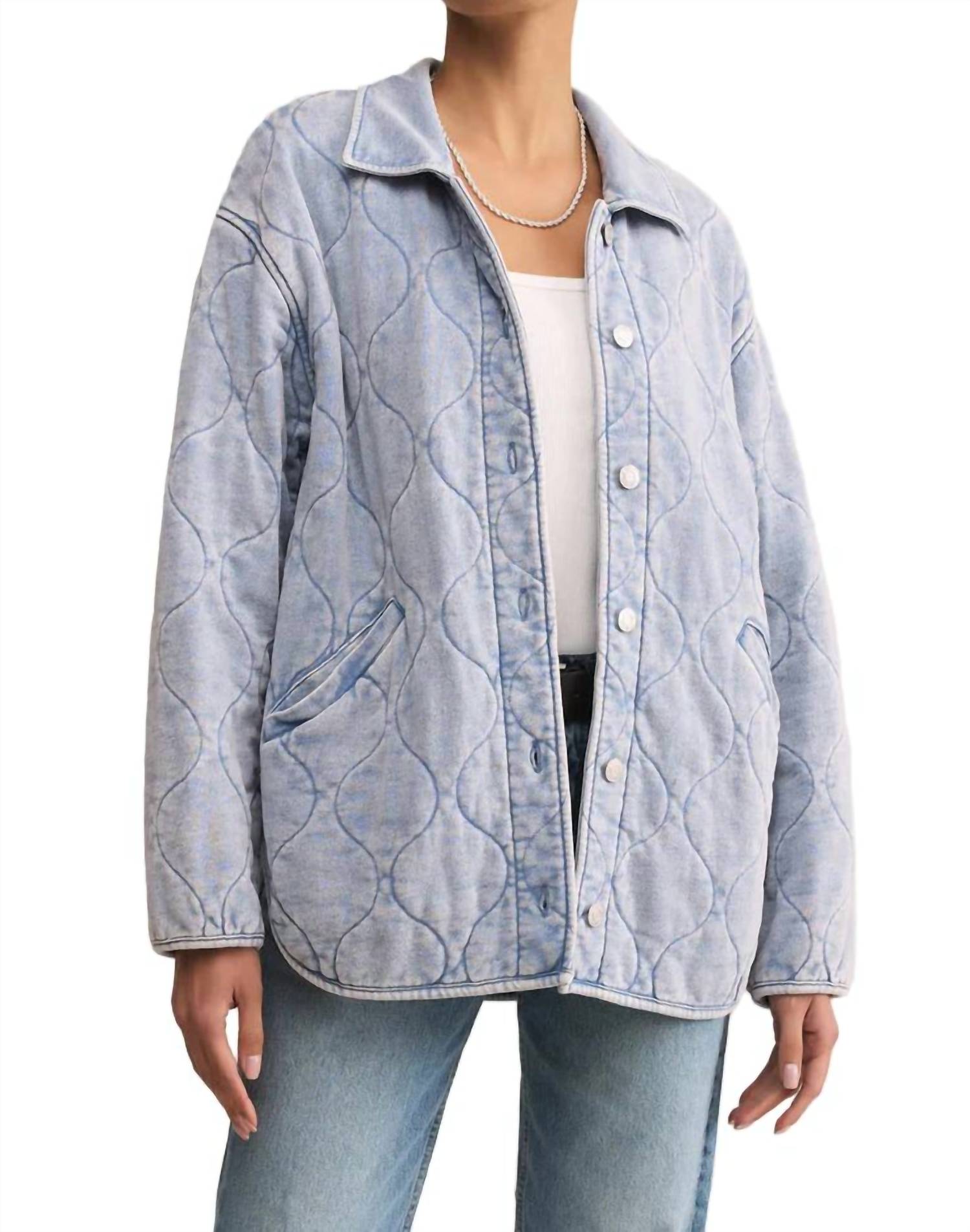 Z Supply - Boulder Knit Denim Jacket