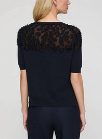 Lafayette 148 - Fine Gauge Cashmere Sheer Jacquard Pullover
