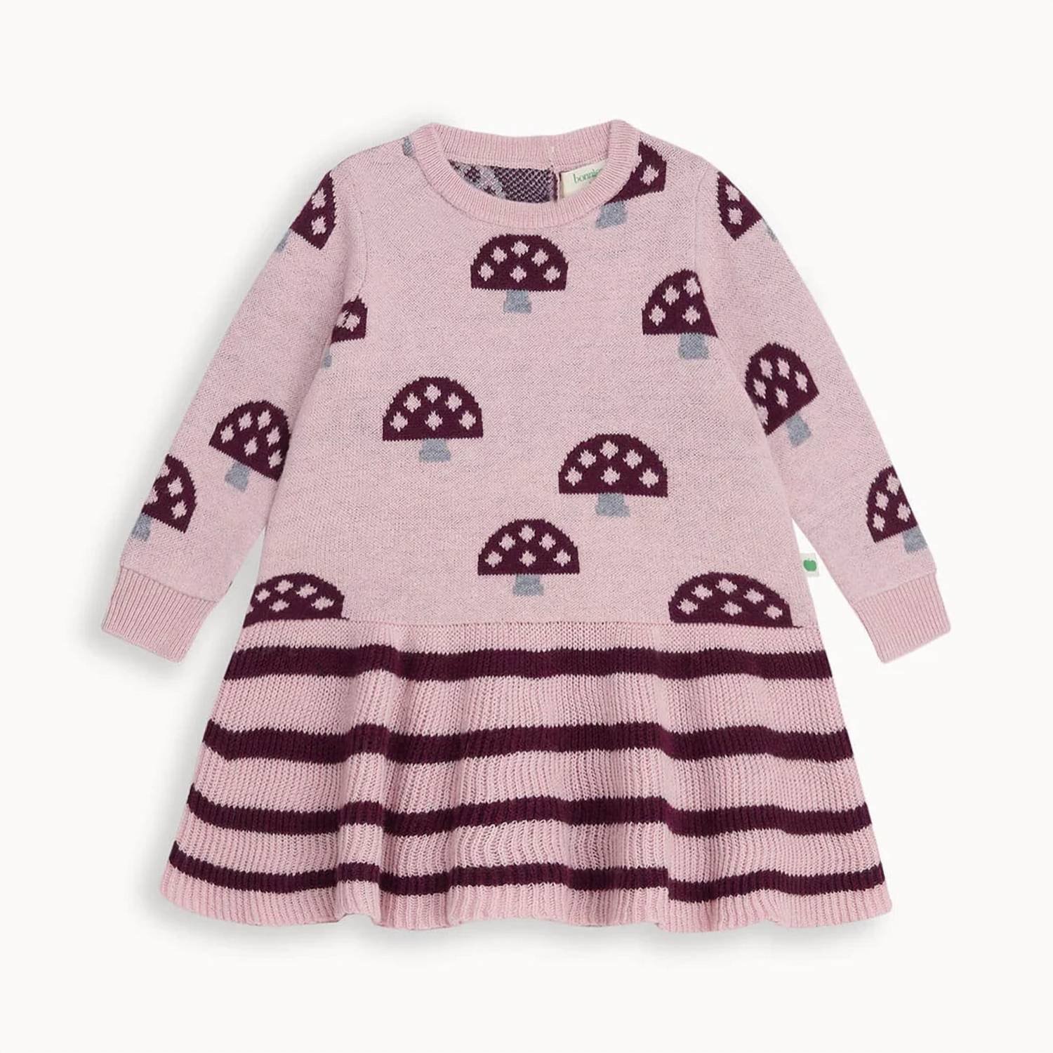 The Bonnie Mob - Girls Mushroom Knit Dress