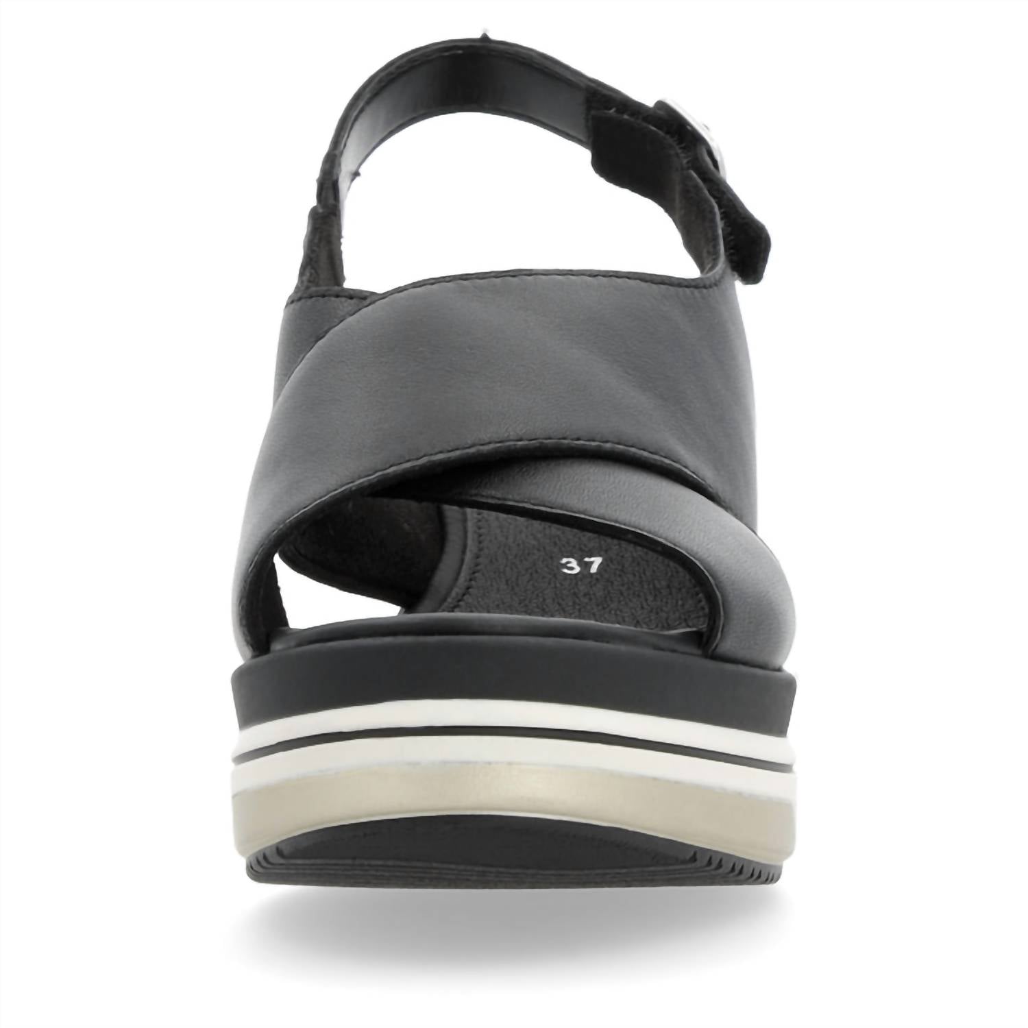 Rieker - Women's Cross Strap Wedge Sandals