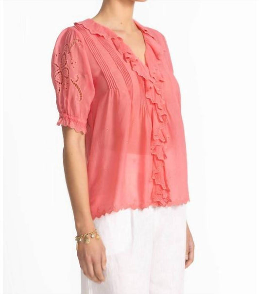 Johnny Was - ANETTE RUFFLE BLOUSE