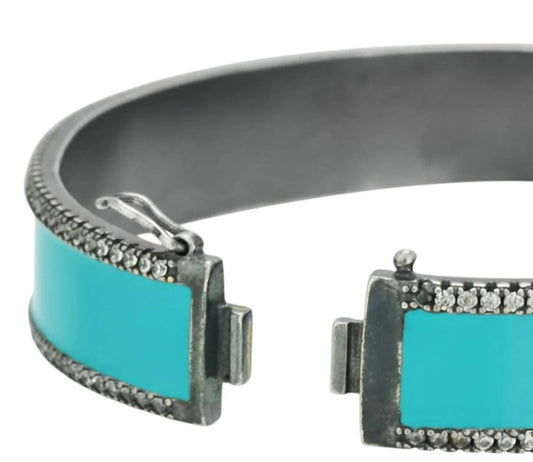 Bzk - Women's Bev Enamel Bangle