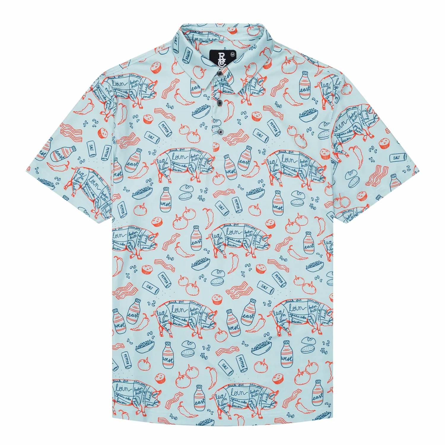 Raised By Coyotes - Men's Southern BBQ Polo