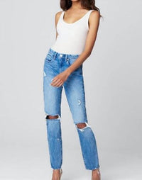 Blank - Distressed Straight Jean