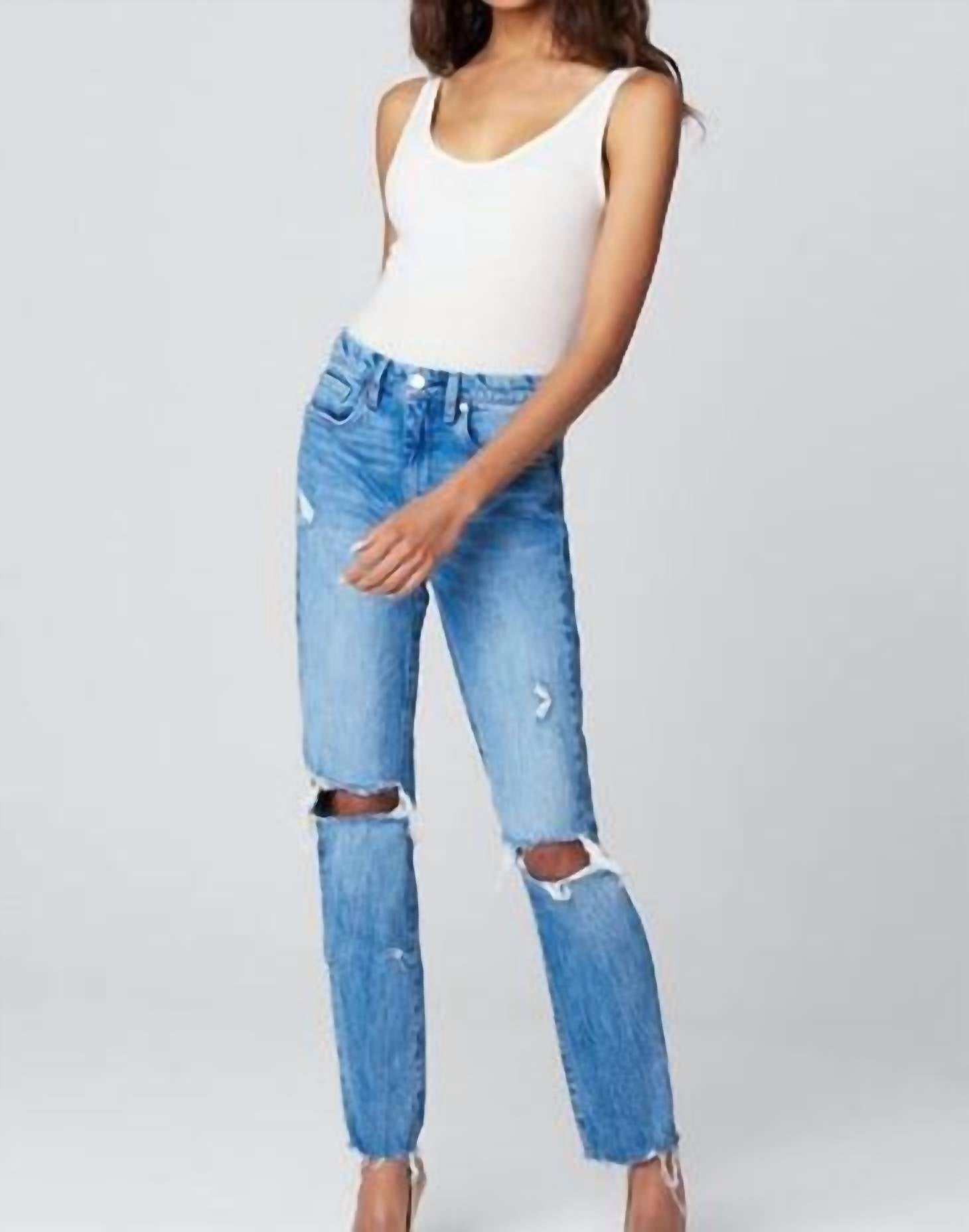 Blank - Distressed Straight Jean