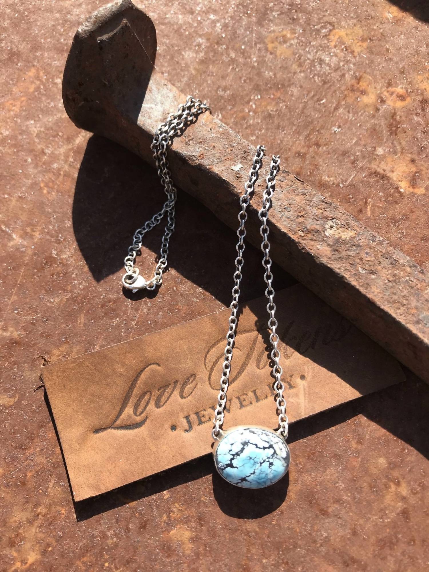 Love Token - Women's Single Choker Turquoise Necklace