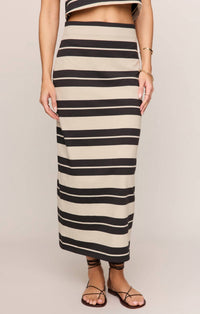 Z Supply - Gail Striped Jersey Midi Skirt