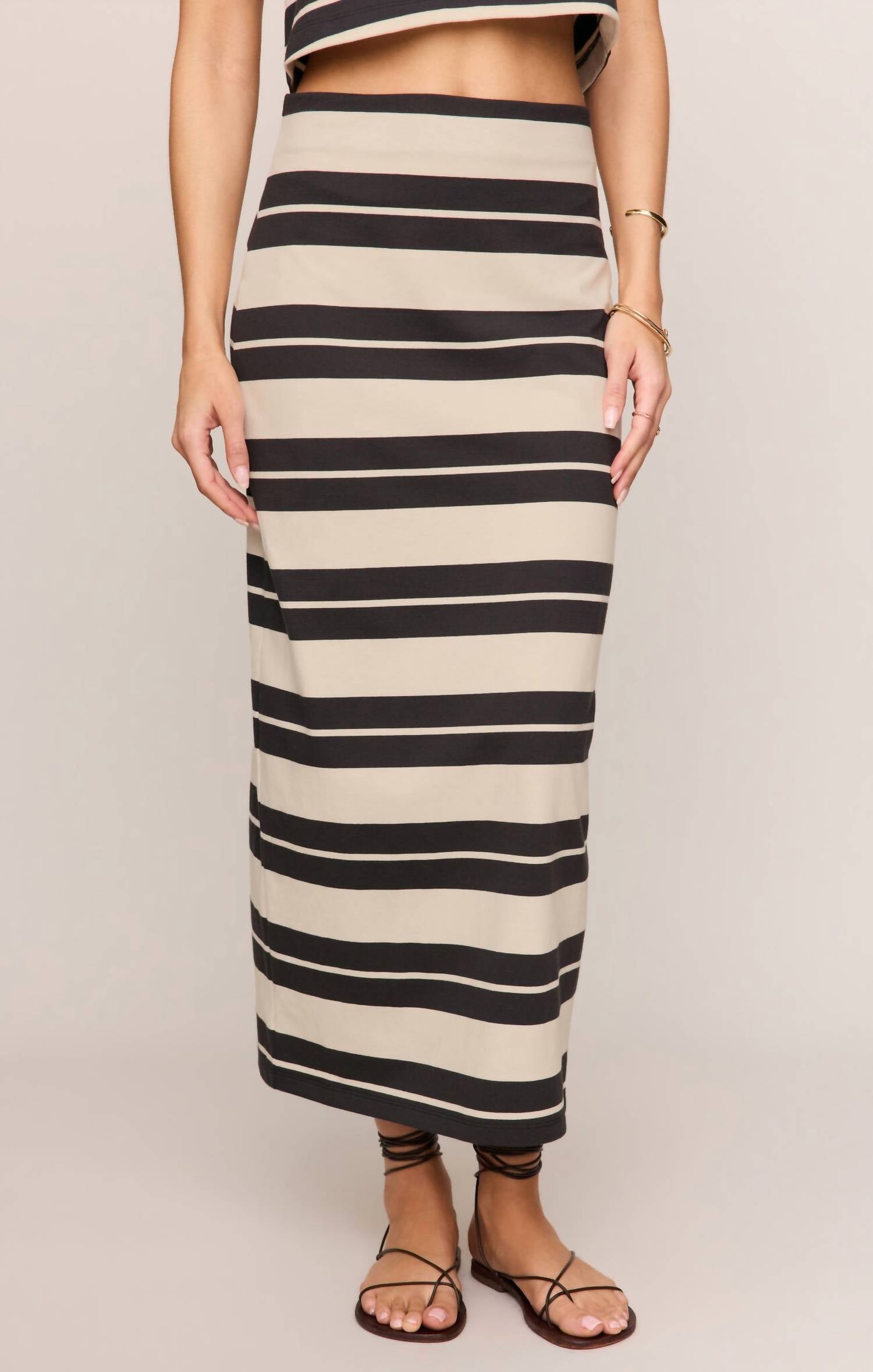 Z Supply - Gail Striped Jersey Midi Skirt