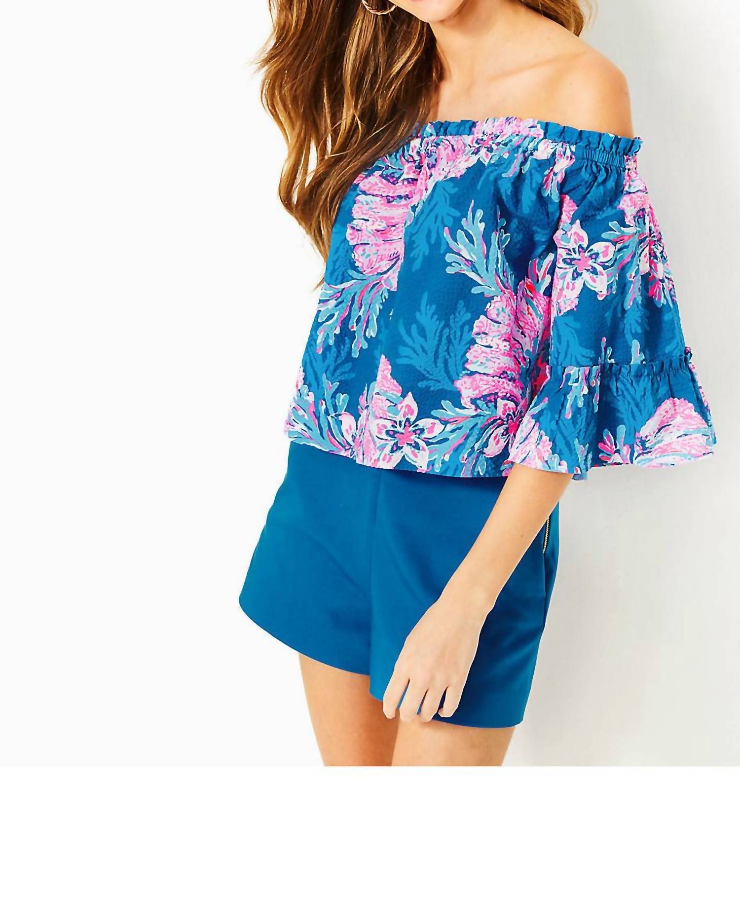 Lilly Pulitzer - Croix Off-the-shoulder Top