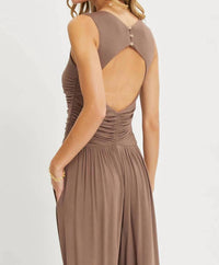 Sweet Lovely By Jen - Jersey Knit Sleeveless One-piece Jumpsuit