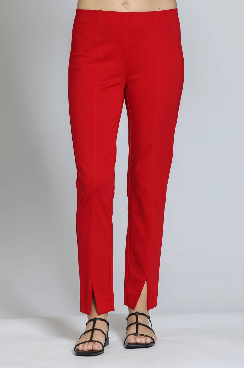 Apny - Pull-on Ponte Pant With Split hem