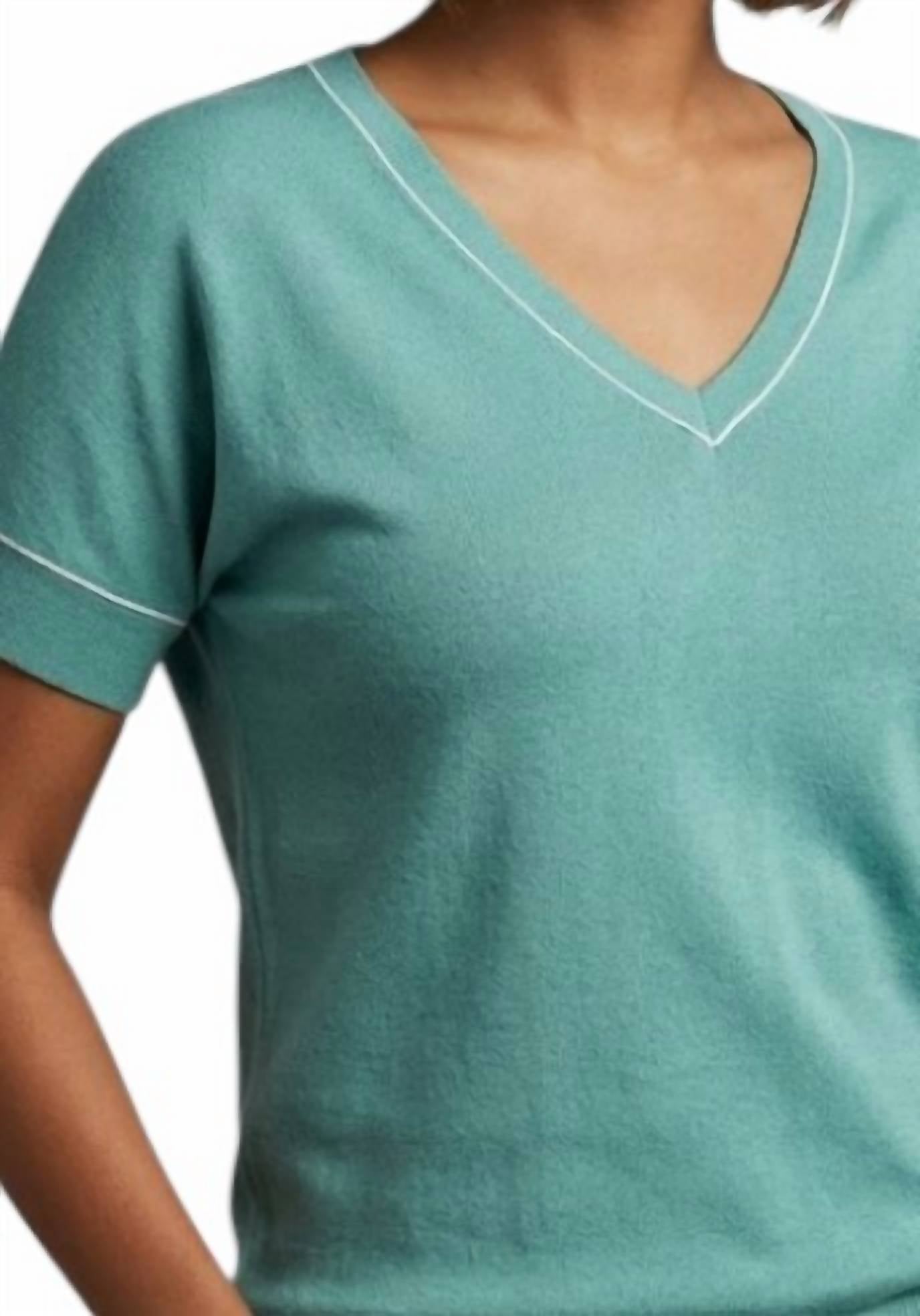 Staccato - Sara Stitched Accent Top