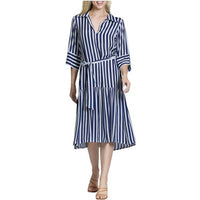 Apny - Women's Half Placket Dress