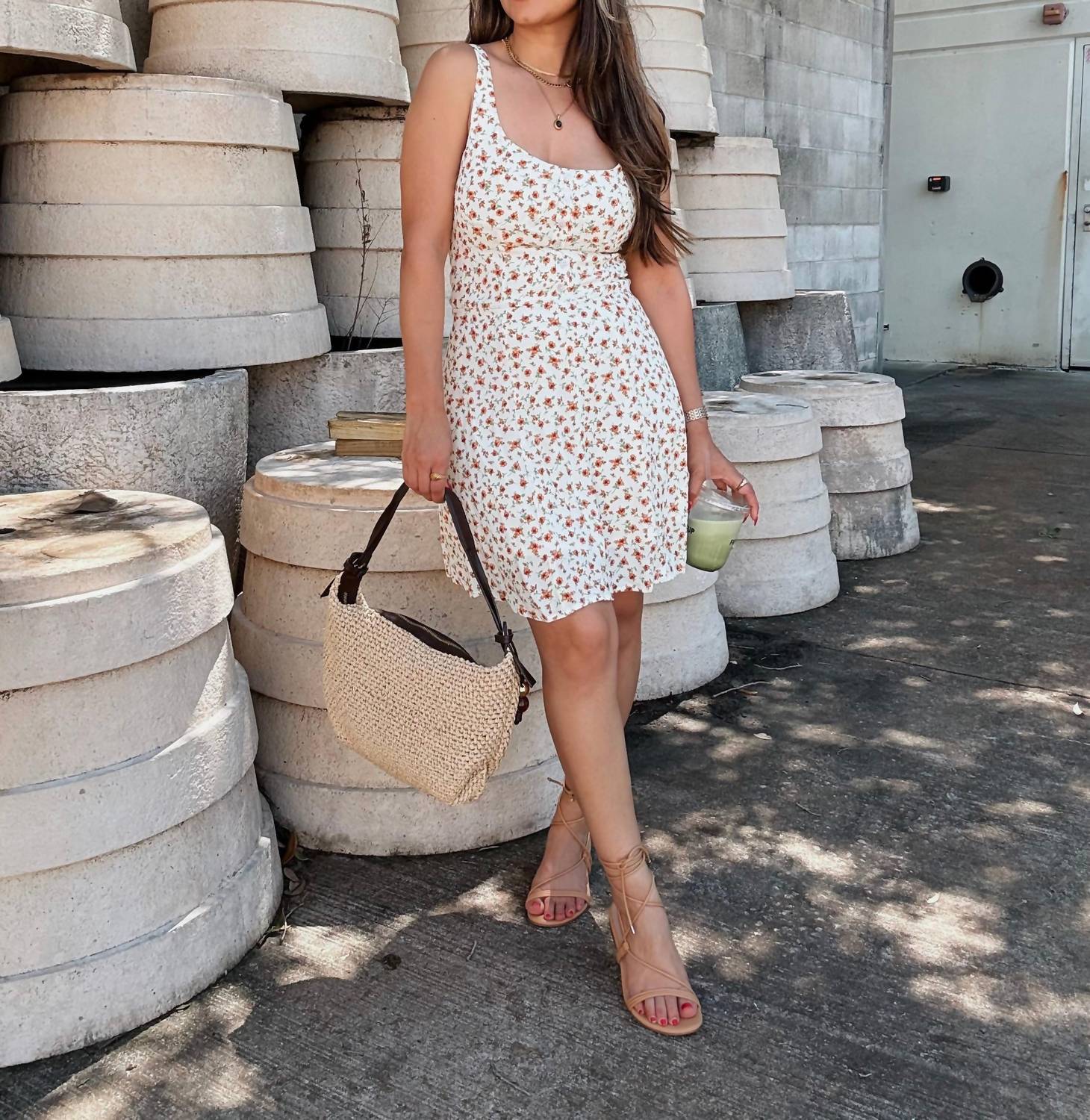 The Workshop Studio - Dainty Floral Mini Dress