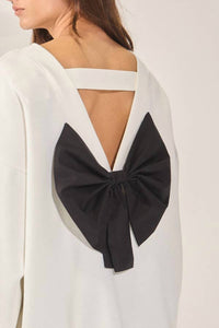 Bucketlist - Bow-back Oversized Sweatshirt