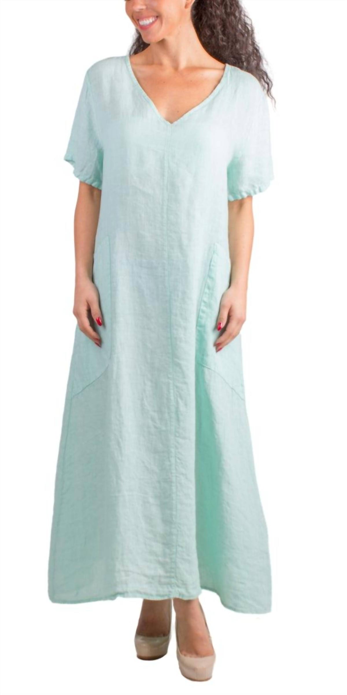 Gigi Moda - Vedette Linen Maxi Dress