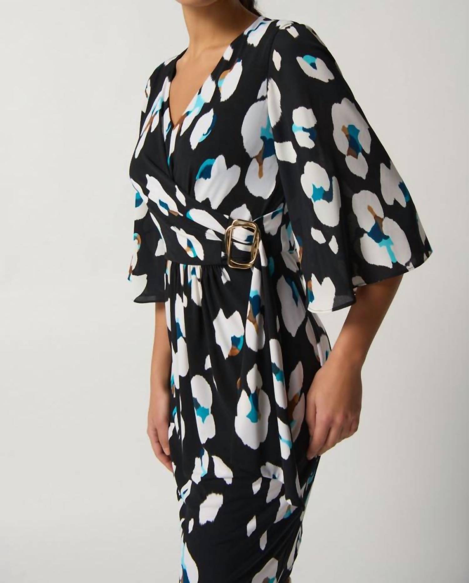 Joseph Ribkoff - Animal Print 3/4 Sleeve Sheath Dress