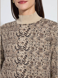 Lysse - Declan Mock Neck Jacquard Sweater