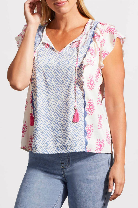 Tribal - Mixed Print Blouse