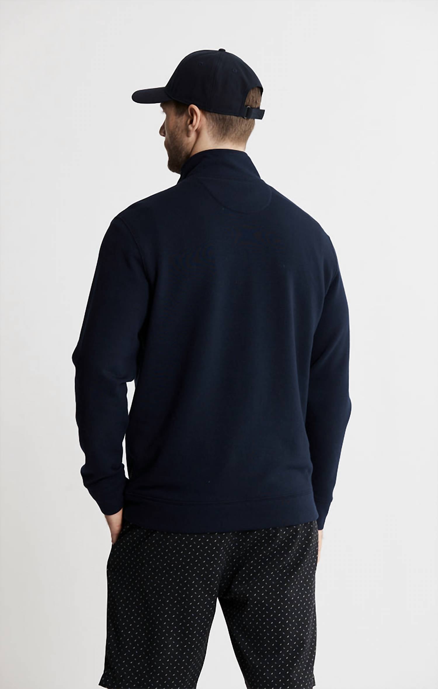 Jachs New York - Soft Touch Fleece Quarter Zip Pullover Sweater
