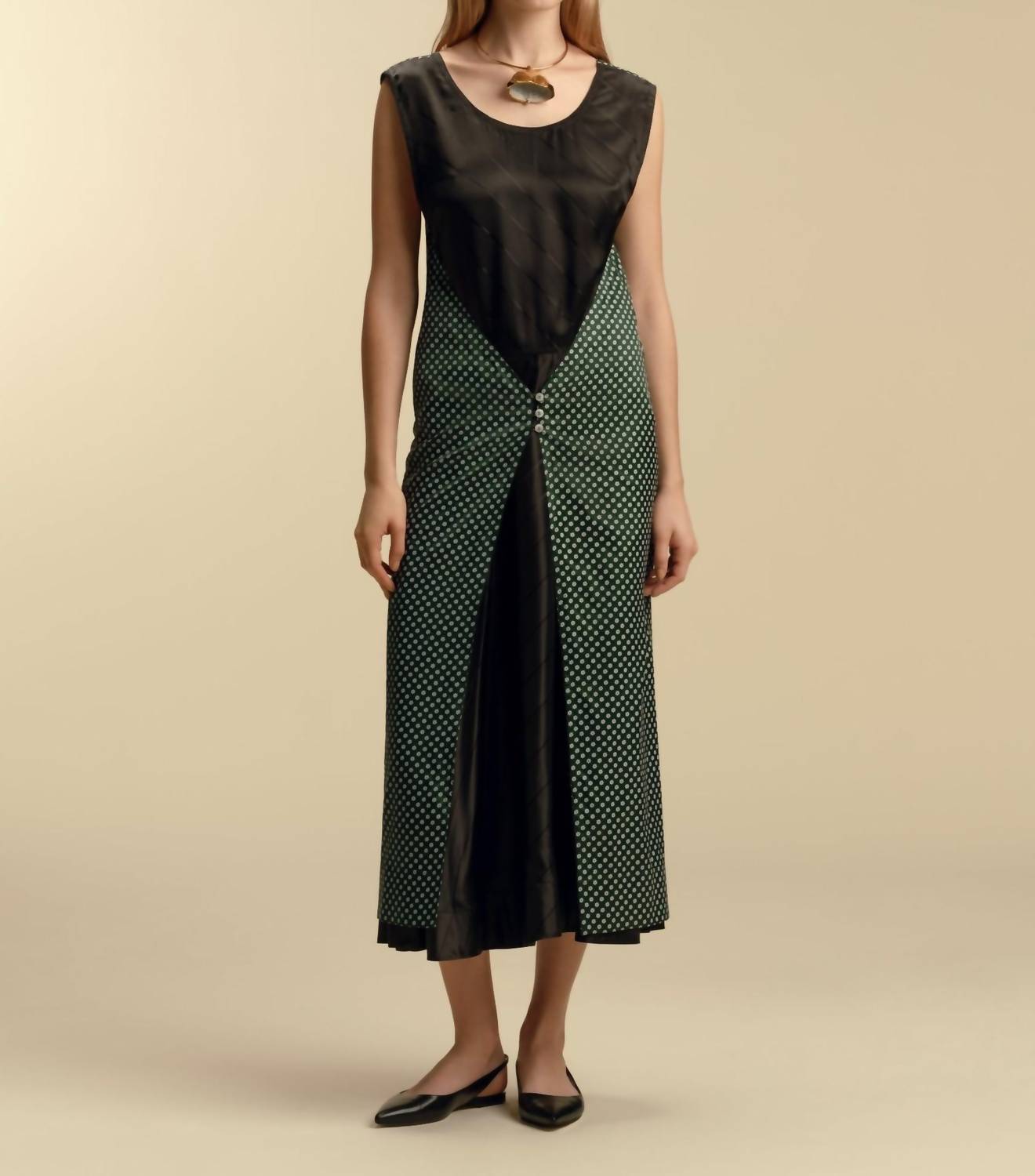 Marina Moscone - Convertible Satin Twill Dress