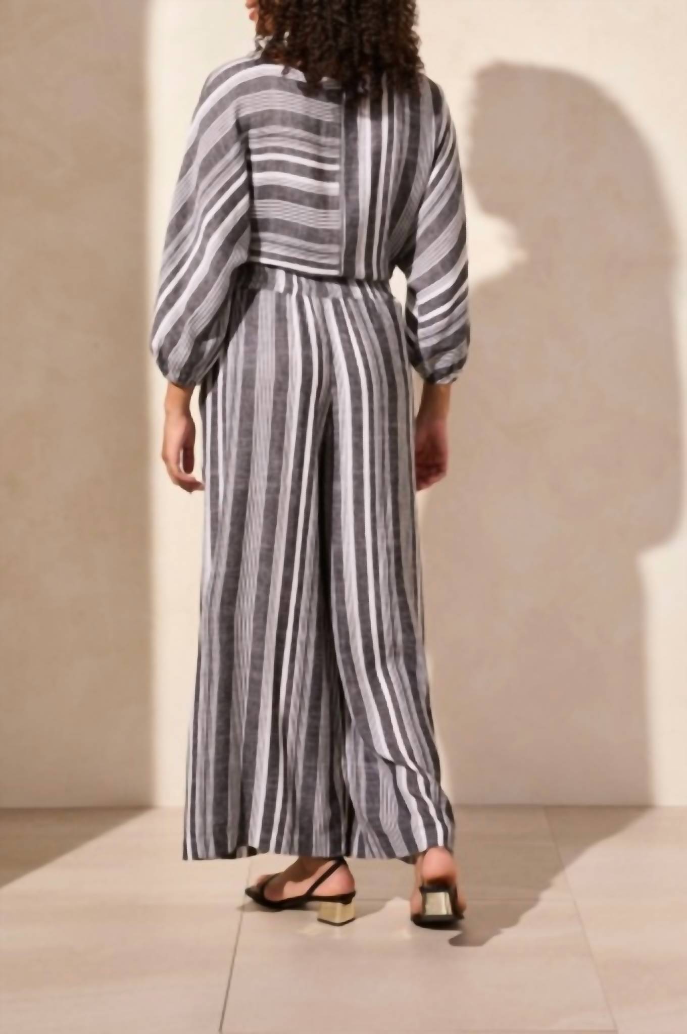 Tribal - Pull-on Flowy Wide Leg Pants With Pockets