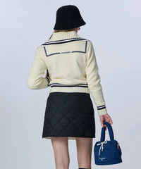 Posherd - Logo Quilted Reversible Padded Wrap Skirt