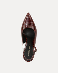 Veronica Beard - Women's Callie Croc-embossed Slingback Pump