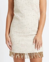 Entro - Halter Tweed Mini Dress