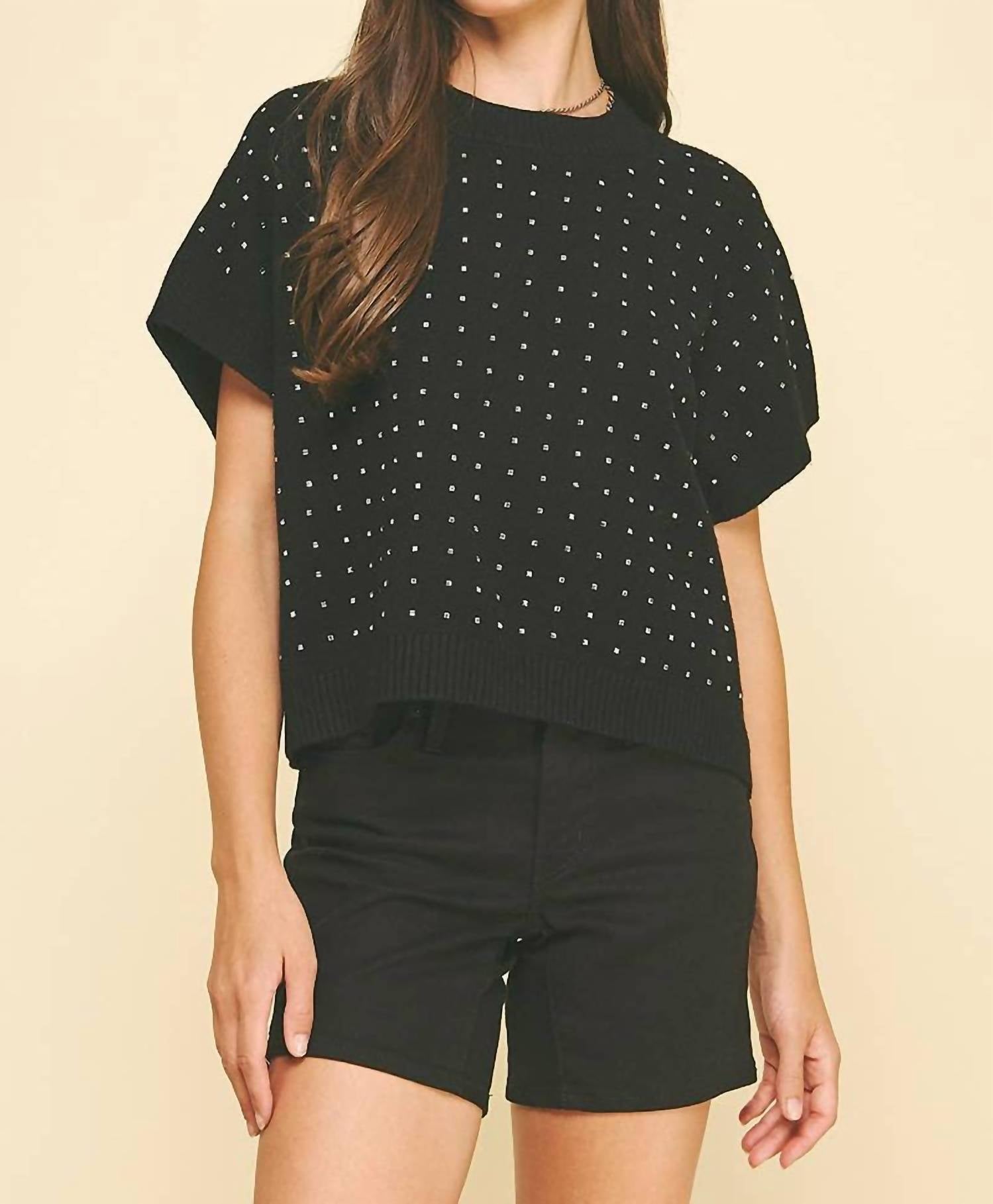 Pinch - Stone Embroidered Sweater