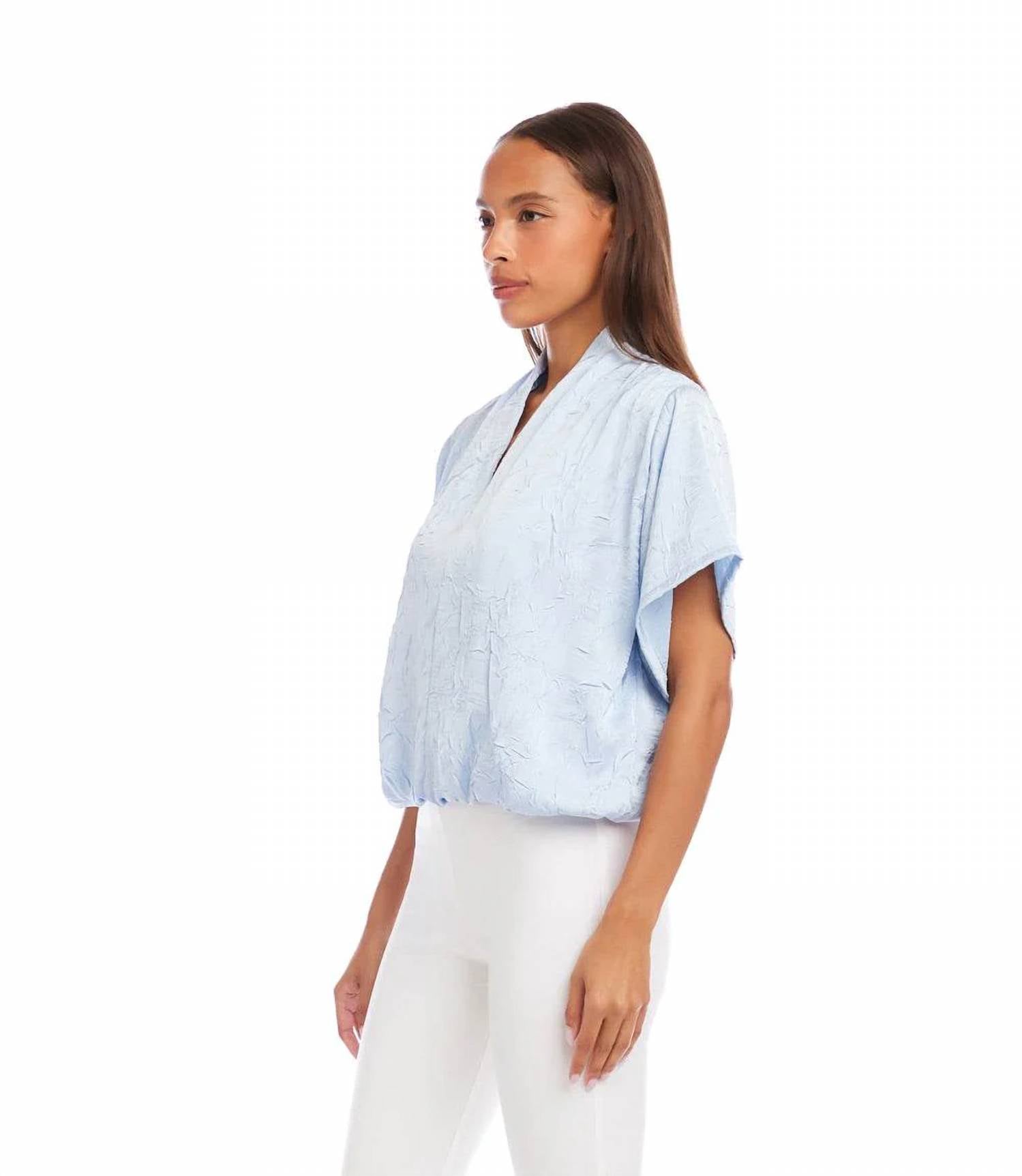 Karen Kane - Short Sleeve V-Neck Top
