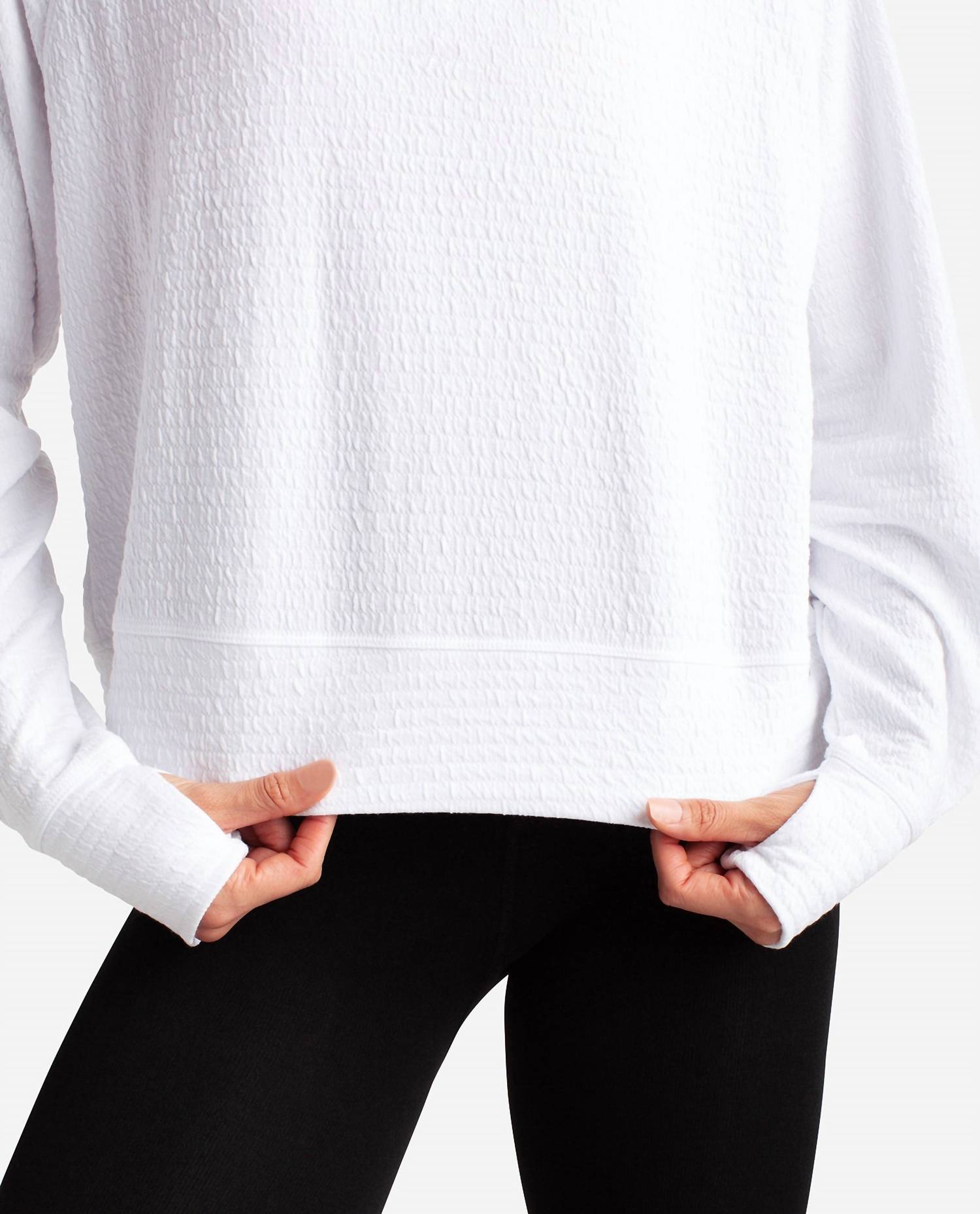 Danskin - Textured Pullover Sweatshirt